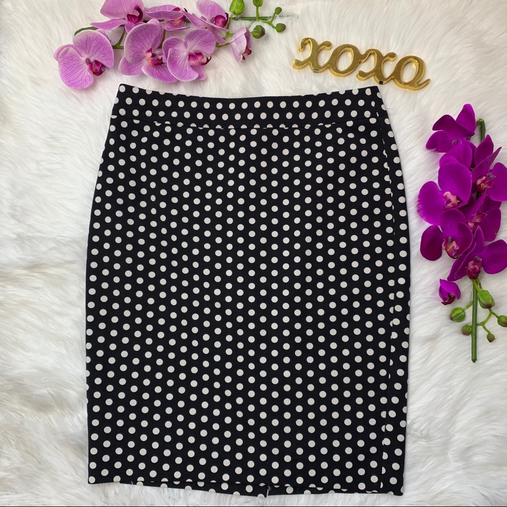 LOFT Polka Dot A-Line Skirt - Size 6